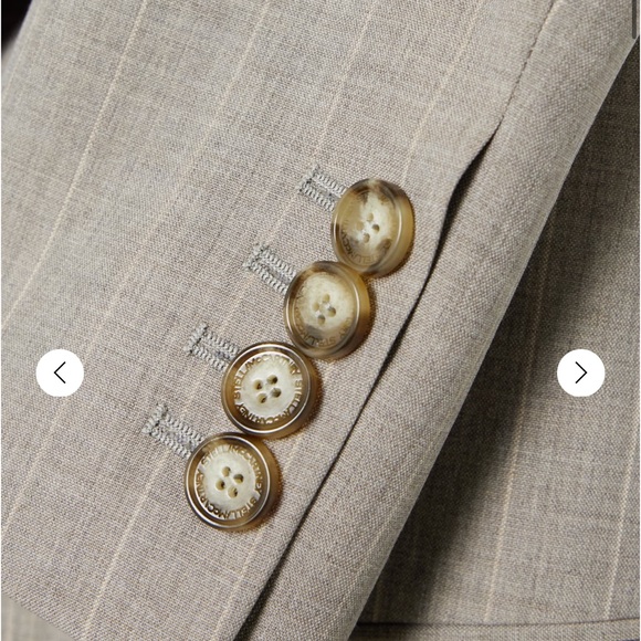 Stella McCartney Taupe Pinstripe Blazer - Picture 13 of 16